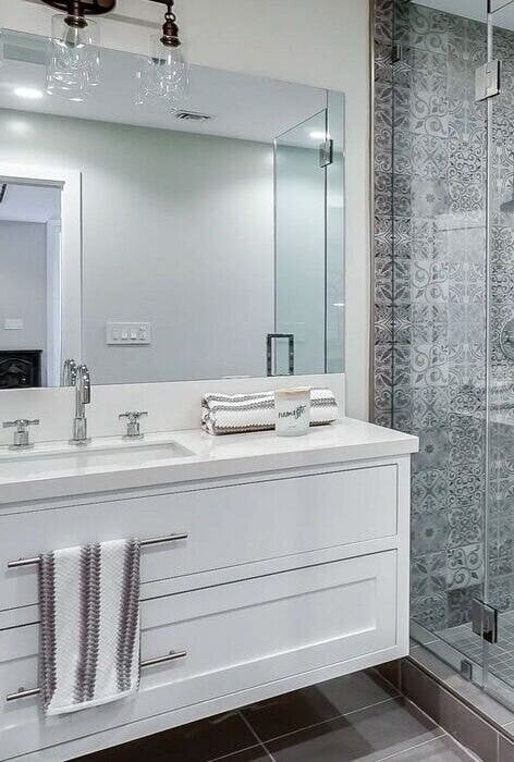 High-end bathroom remodeling with luxurious fittings and attention to detail