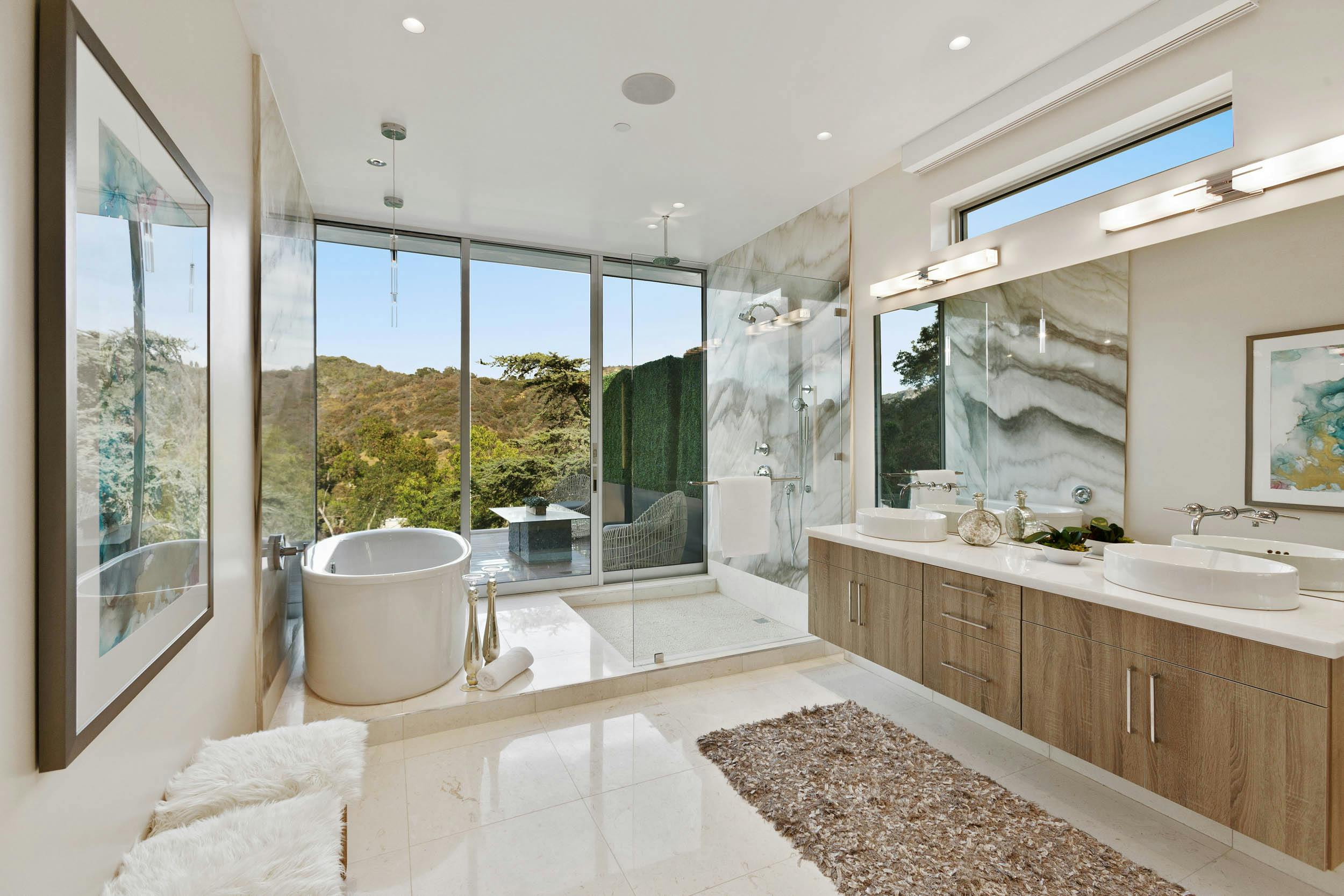 Luxuy Bathrooms can be costly, but oh so spa-cious.